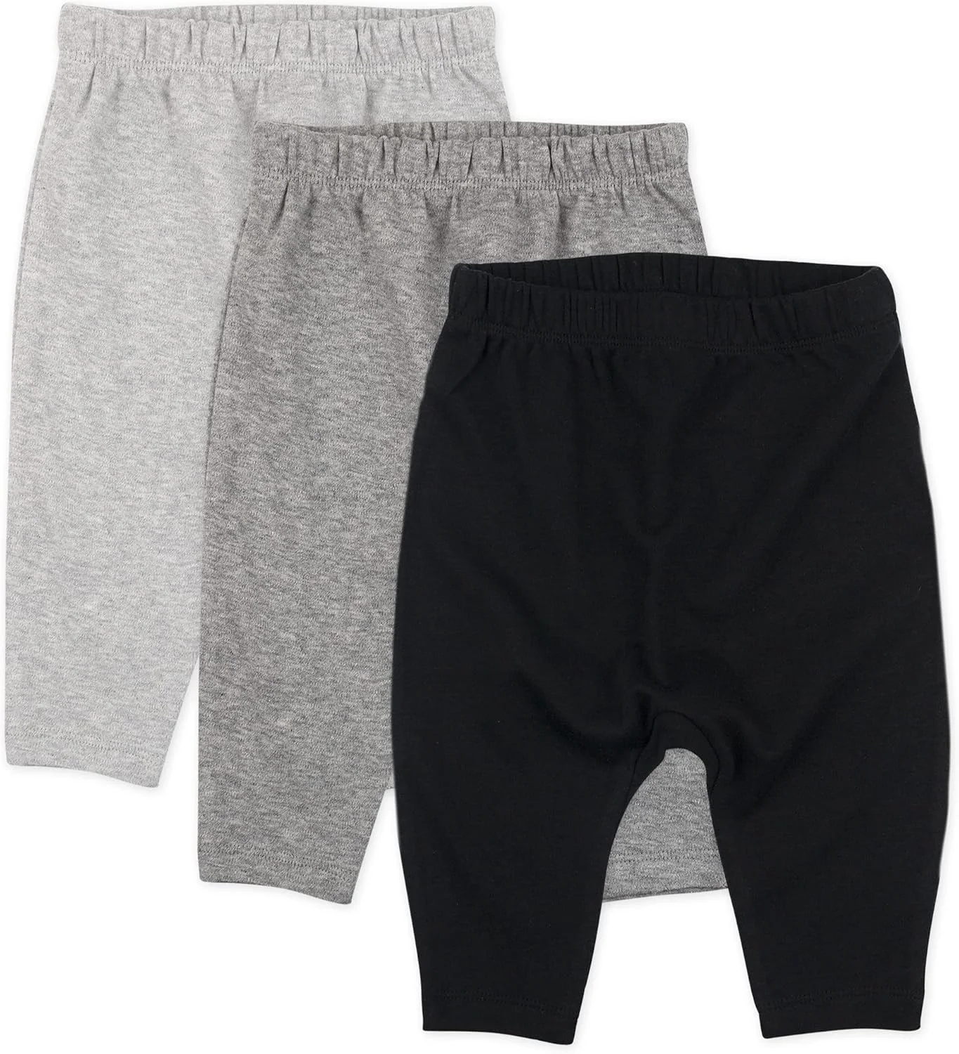 شلوار راحتی نوزادی پنبه ارگانیک بدون مچ چندتایی هانست بیبی، 4 عددی سفید روشن، 0-3 ماه