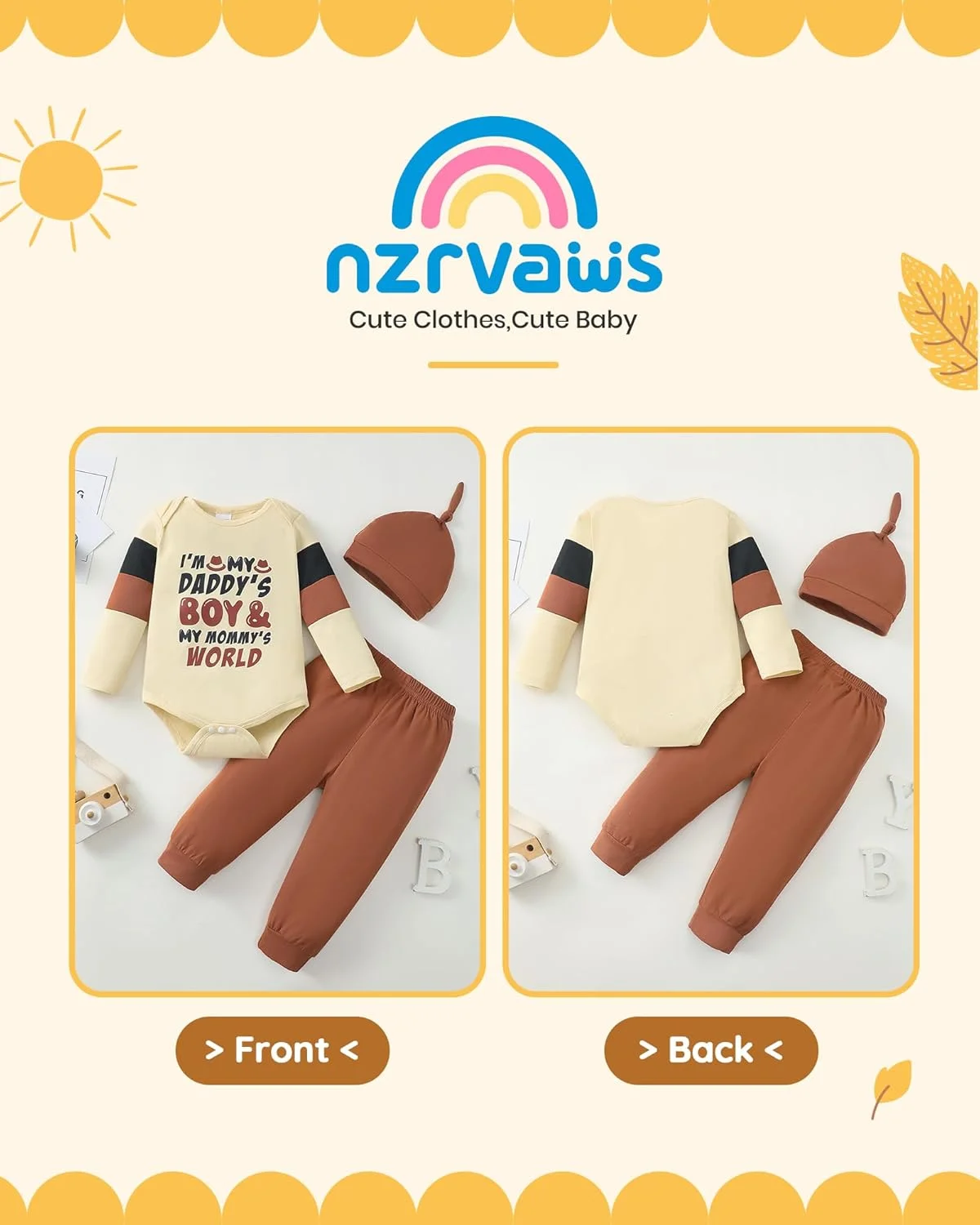 لباس پسرانه نوزادی NZRVAWS، ست هودی و شلوار جین، مناسب 6، 12، 18، 24 ماهگی و 2، 3، 4، 5 سال