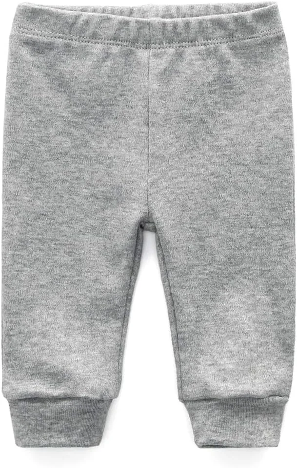 شلوار نوزادی پنبه ای 4 عددی طرح گلدوزی و چاپی اسپرت 0-24 ماه مناسب پسران و دختران