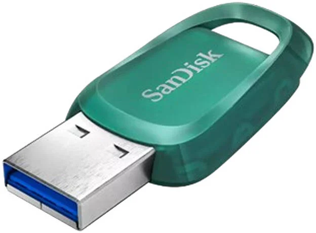 فلش مموری 256 گیگابایتی SanDisk Ultra Eco، رابط USB 3.2 Gen 1، عملکرد خواندن ترتیبی تا 100 مگابایت بر ثانیه، سازگار با USB 2.0، بازیابی اطلاعات با RescuePro، سبز | SDCZ96-256G-G46 فلش مموری 256 گیگابایتی SanDisk Ultra Eco، رابط USB 3.2 Gen 1، عملکرد خواندن ترتیبی تا 100 مگابایت بر ثانیه، سازگار با USB 2.0، بازیابی اطلاعات با RescuePro، سبز | SDCZ96-256G-G46