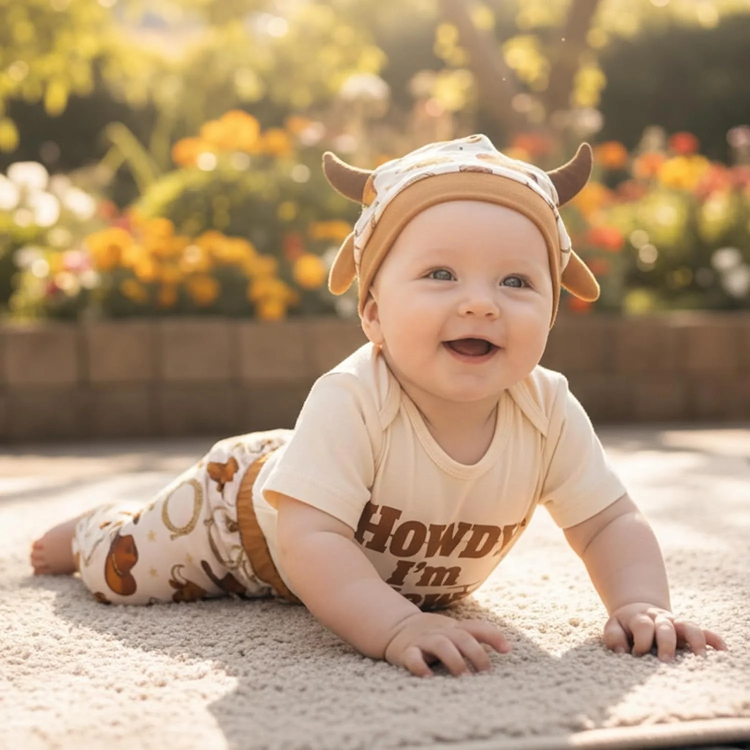 ست لباس نوزادی پسرانه GOOCHEER شامل رامپر آستین کوتاه، شلوار و کلاه، مناسب فصل بهار و تابستان