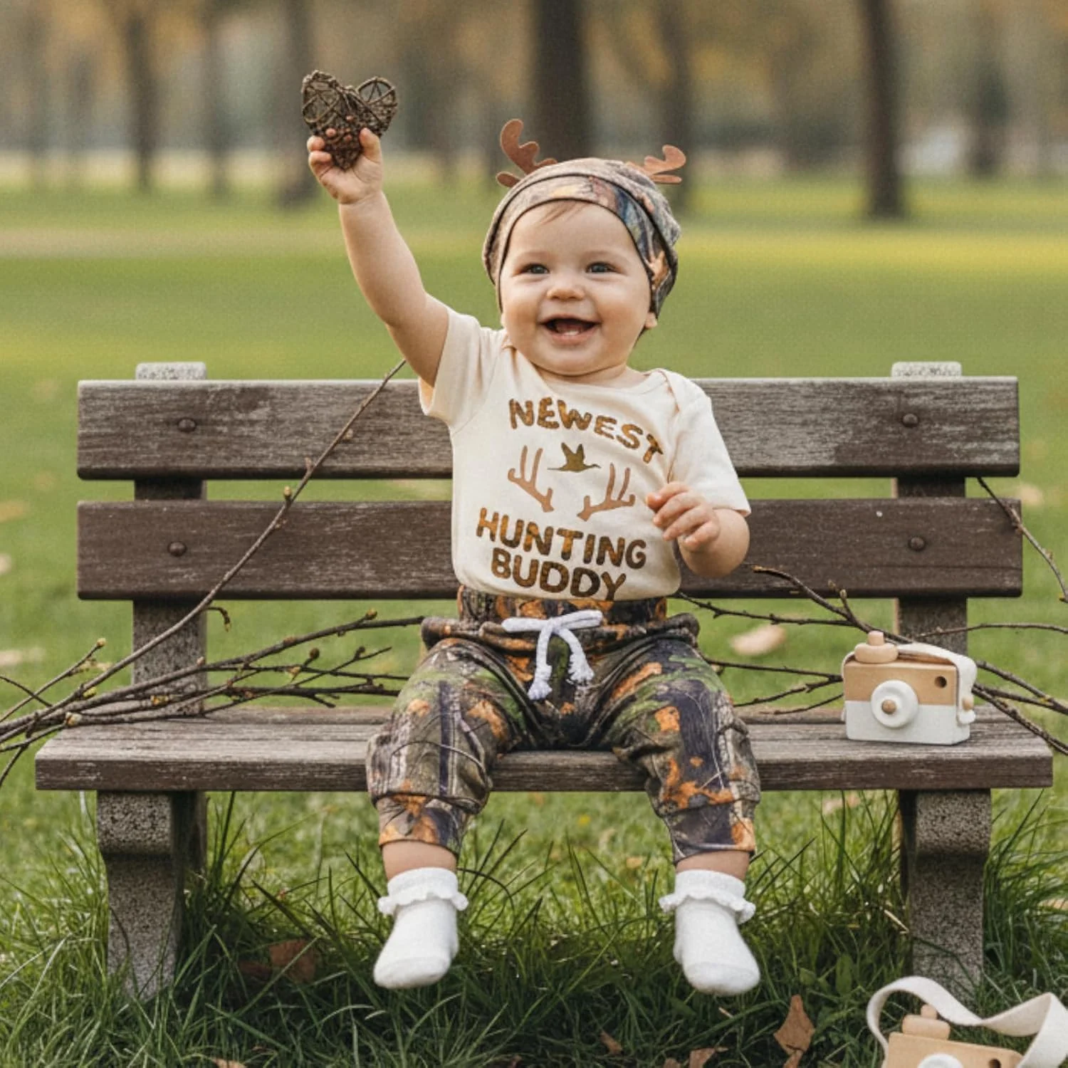 ست لباس نوزادی پسرانه GOOCHEER، رامپر آستین کوتاه، تاپ، شلوار، ست کلاه بهاره و تابستانه