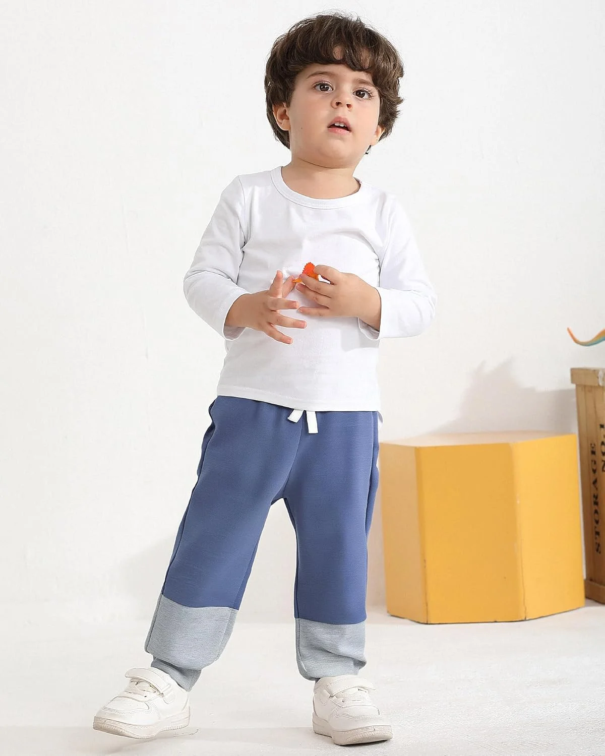 شلوار پسرانه نوزادی 3 6 9 12 24 ماهه، شلوار گرم کن پسرانه نوپا، شلوار گرم کن نوزادی، بسته 3 عددی شلوار پسرانه