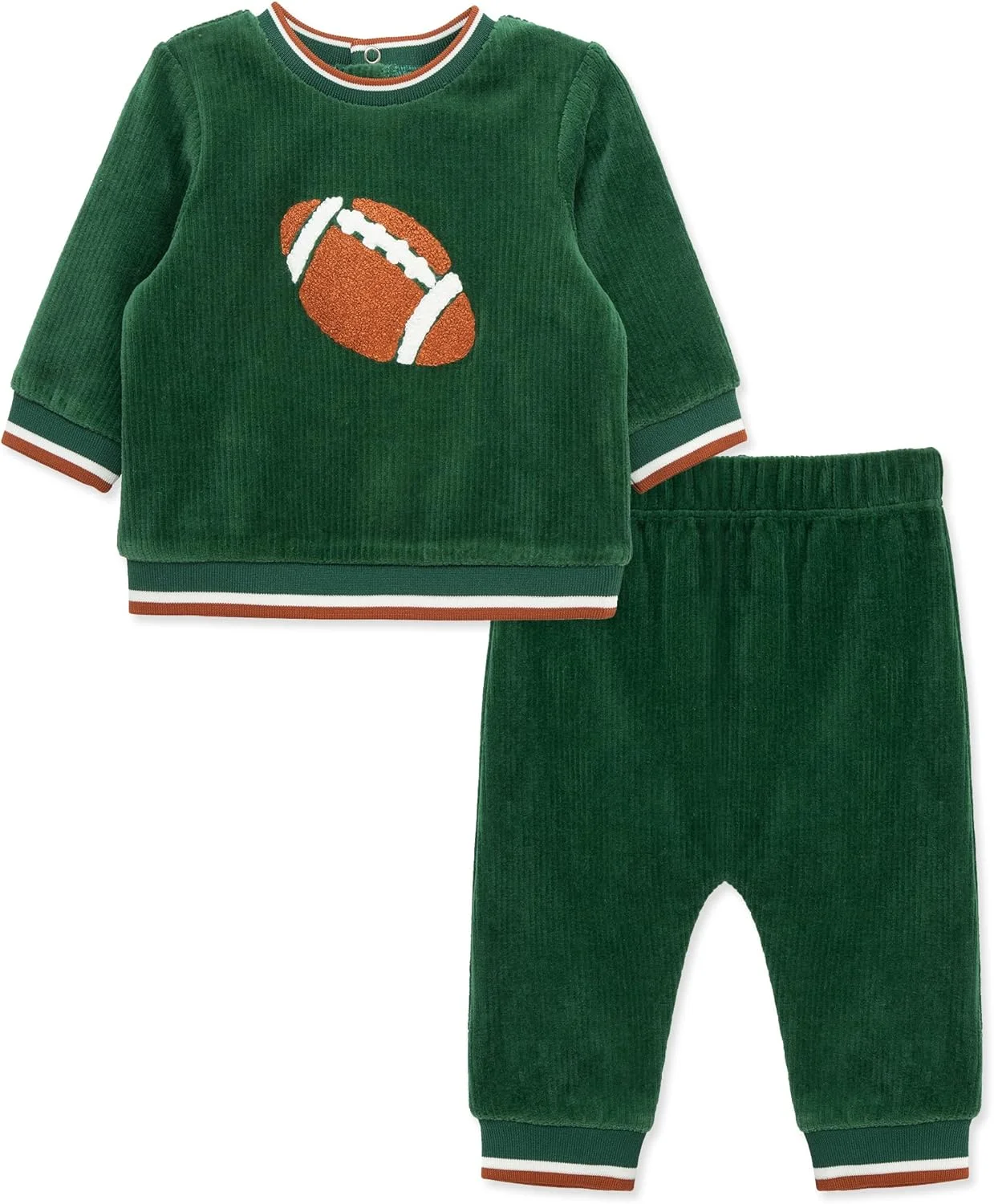 لباس های Little Me برای ست گرمکن مخملی نوزاد دختر و پسر، ست های جاگر، 3 ماه تا 12 ماه