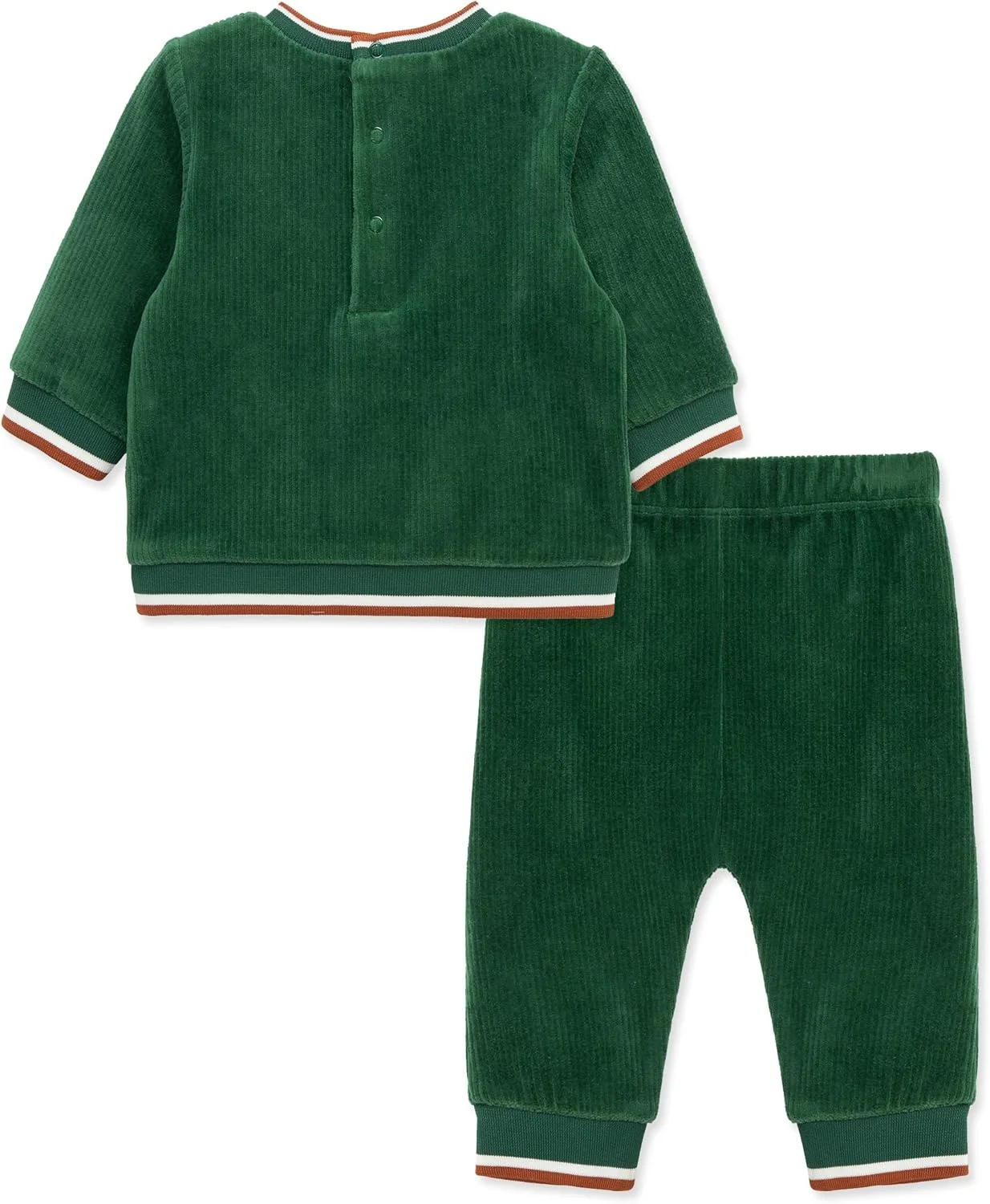 لباس های Little Me برای ست گرمکن مخملی نوزاد دختر و پسر، ست های جاگر، 3 ماه تا 12 ماه