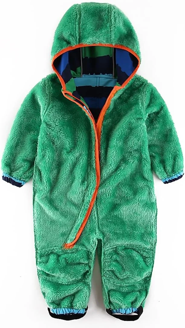 لباس سرهمی ضد آب و نرم با آستر پشمی مناسب کودکان نوپا، پسران و دختران برای استفاده در کالسکه و بازی در گل