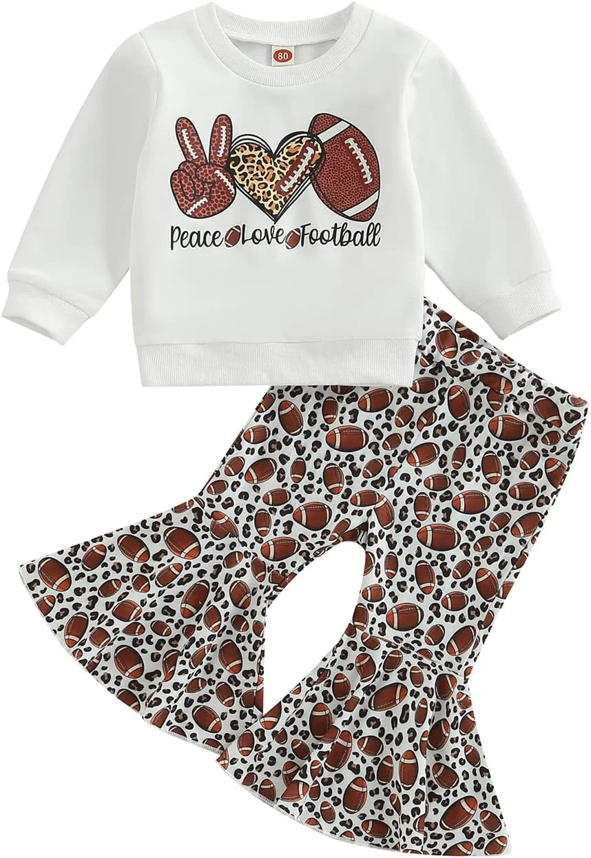 FIOMVA ست لباس بهاری/پاییزی دخترانه شامل تاپ، بلوز، گرمکن و شلوار