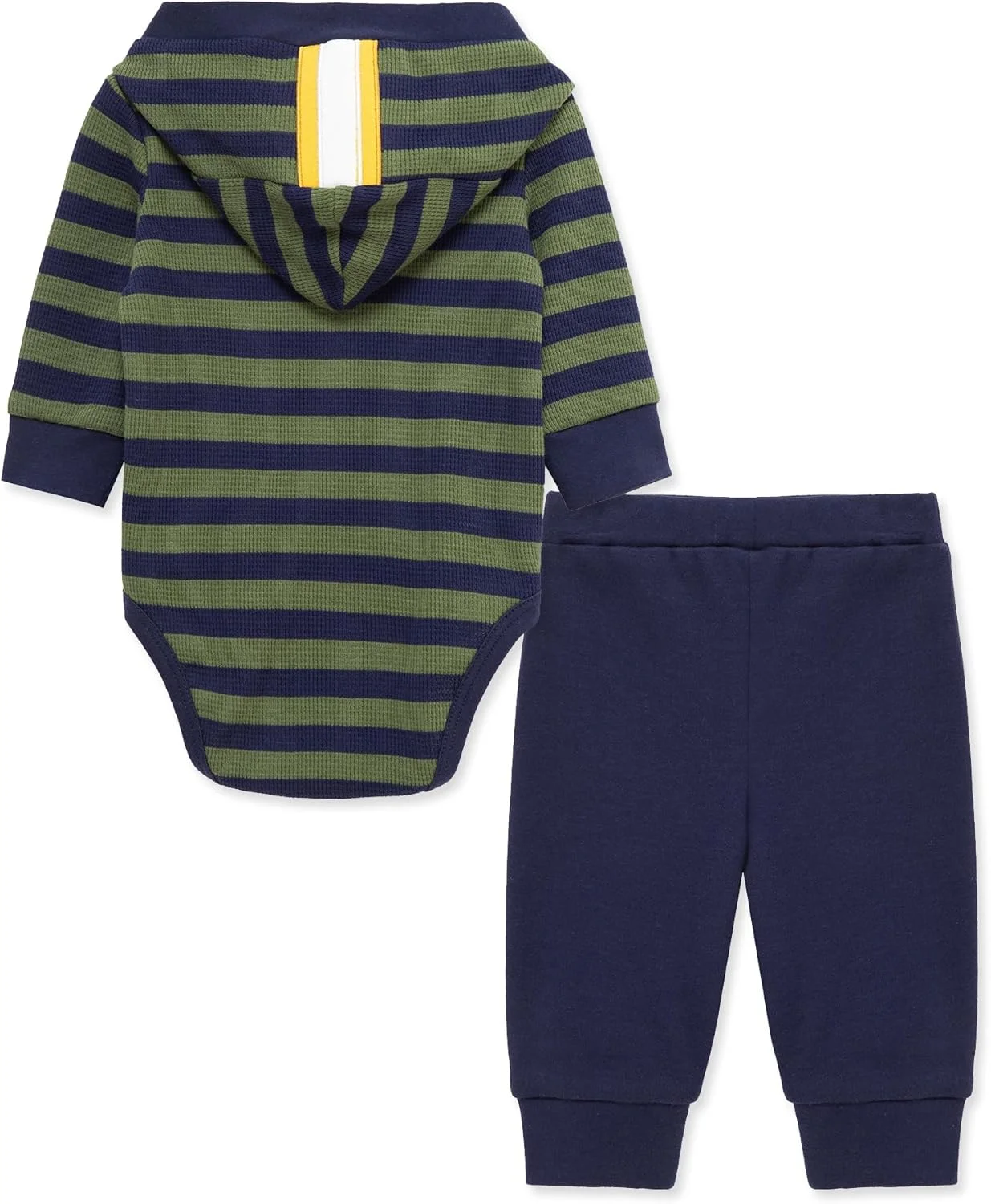 ست دو تکه کلاه دار و شلوار نوزادی پسرانه Little Me، 100% پنبه، 0-24 ماه