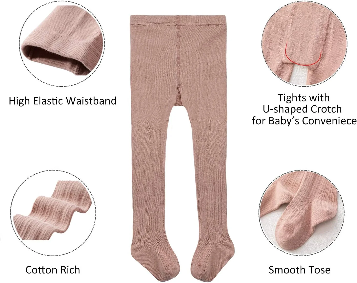 جوراب شلواری کشی دخترانه زاندو، ساق پوش های رنگارنگ راحت، شلوار ساق الاستیک مناسب رقص باله برای دختران