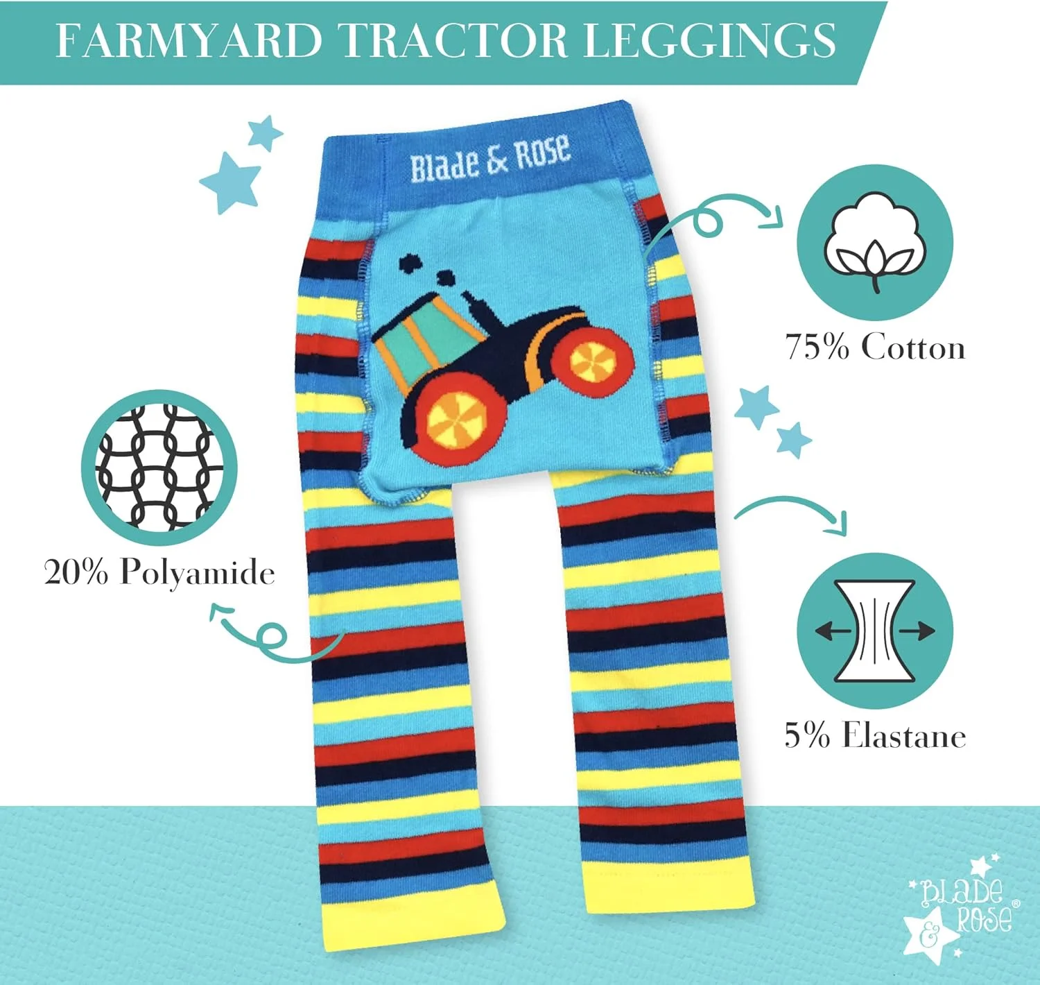 لگینگ طرح تراکتور مزرعه Blade & Rose لگینگ طرح تراکتور مزرعه Blade & Rose