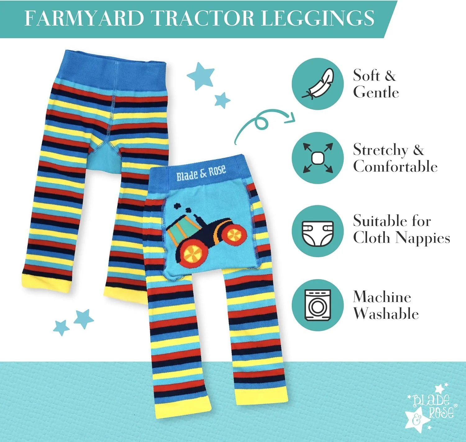 لگینگ طرح تراکتور مزرعه Blade & Rose لگینگ طرح تراکتور مزرعه Blade & Rose