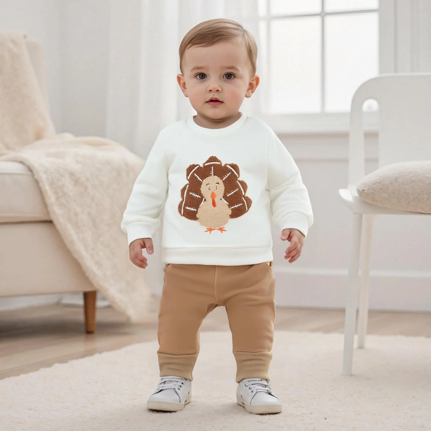 ست بلوز و شلوار بچه گانه طرح قلب، مناسب فصل بهار و پاییز