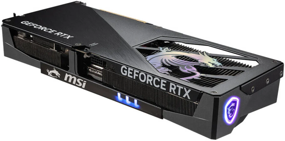 کارت گرافیک MSI GeForce RTX 5080 16G GAMING TRIO OC، حافظه 16 گیگابایت GDDR7 256 بیتی، فرکانس بوست 2700 مگاهرتز، سرعت حافظه 30 گیگابیت بر ثانیه، 10752 هسته CUDA، PCI Express Gen 5، مشکی | 912-V531-026
