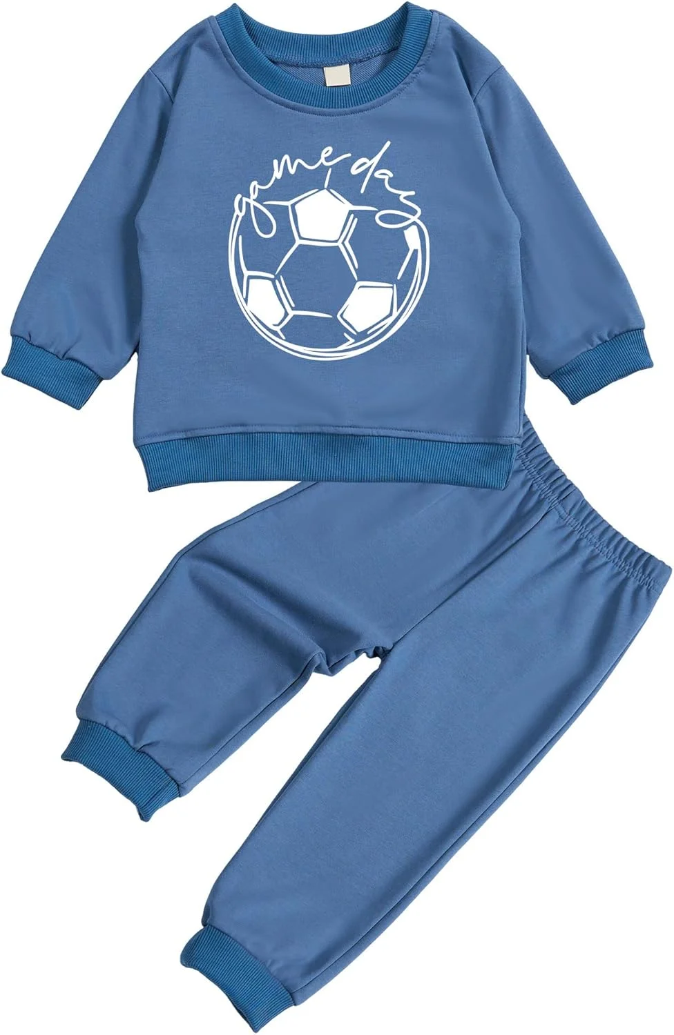 ست لباس گرمکن و شلوار بچه گانه طرح بسکتبال آستین بلند، مناسب پاییز و زمستان