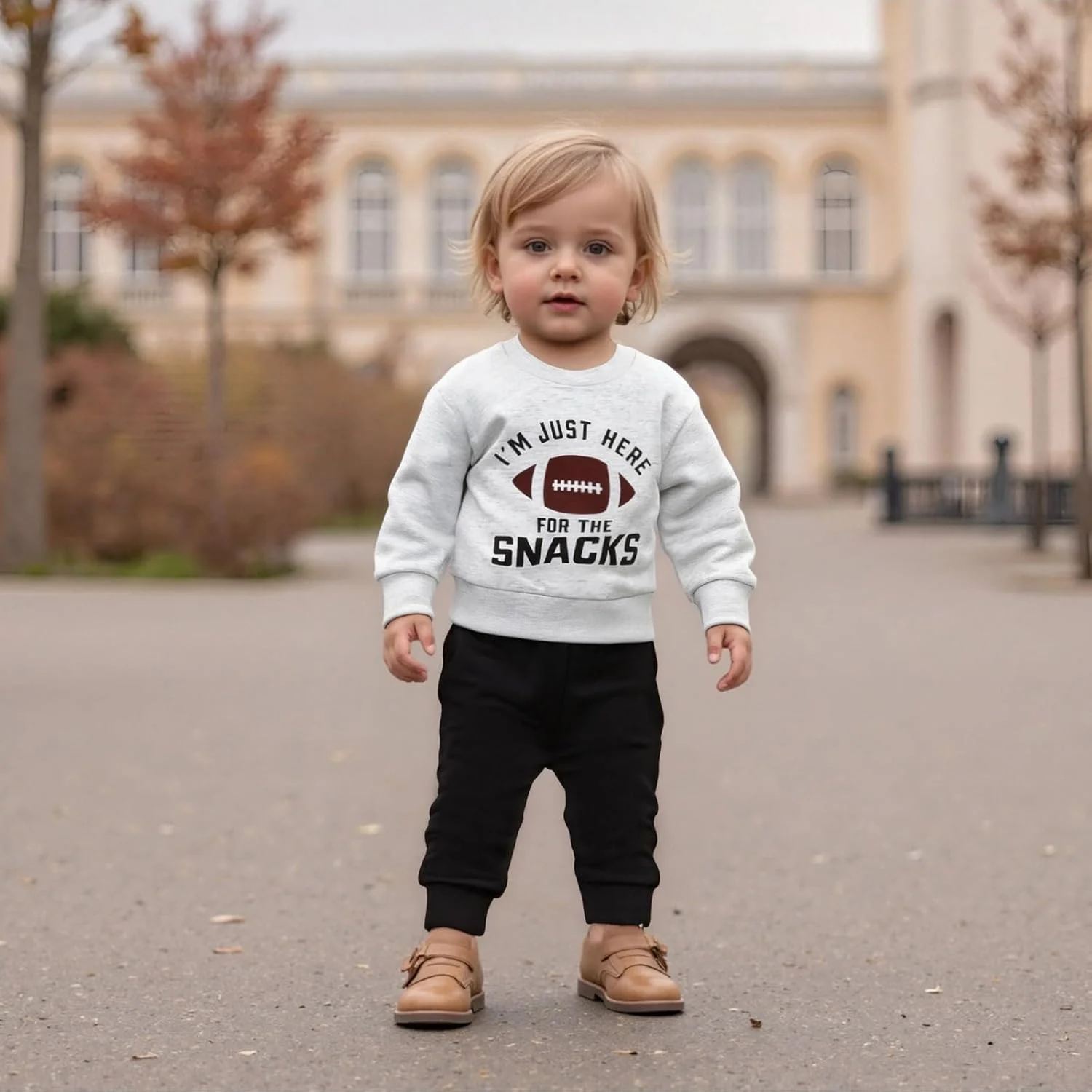 ست لباس پاییزی پسرانه، بلوز آستین بلند با طرح فوتبال و شلوار، مناسب نوزادان و کودکان نوپا در سایزهای 6، 12، 18، 24 ماه و 2T