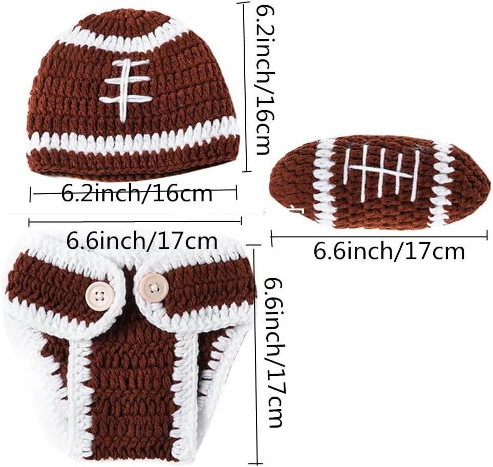 لوازم جانبی عکاسی نوزاد، کلاه بافتنی قلاب بافی و شلوار پوشک برای عکسبرداری پسرانه و دخترانه