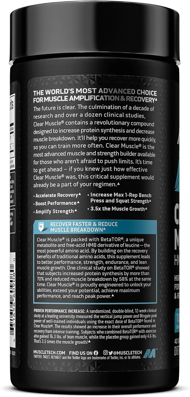 مکمل عضله صاف ماسل تک HMB اسید آزاد، بالاترین درجه HMB، پشتیبانی از قدرت و ریکاوری عضلات با 1000 میلی گرم بتاتور، تسریع ریکاوری و کمک به کاهش تجزیه عضلات، سافت ژل مایع 84 عددی مکمل عضله صاف ماسل تک HMB اسید آزاد، بالاترین درجه HMB، پشتیبانی از قدرت و ریکاوری عضلات با 1000 میلی گرم بتاتور، تسریع ریکاوری و کمک به کاهش تجزیه عضلات، سافت ژل مایع 84 عددی