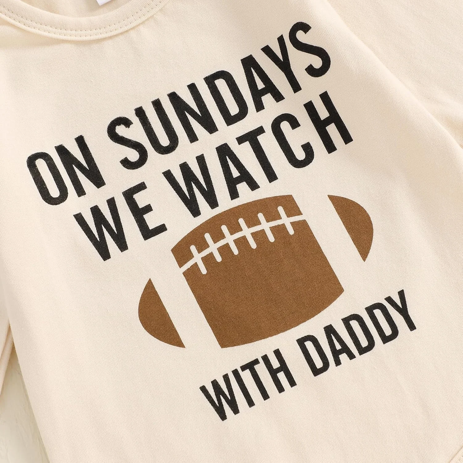 لباس نوزادی پسرانه با طرح فوتبال - رامپر، شلوار راه راه و کلاه