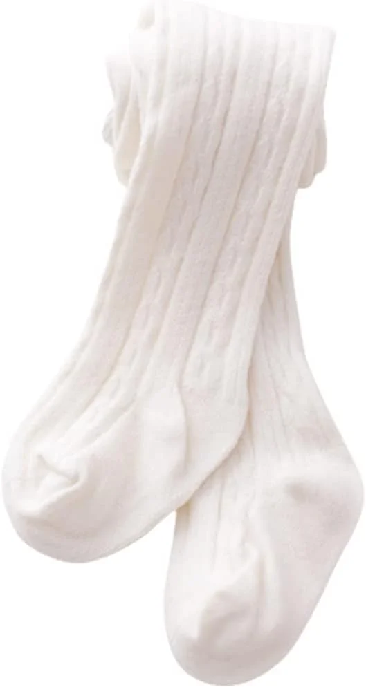 جوراب شلواری بچگانه SYGA، ساق‌های نرم نخی برای دختران، جوراب بافتنی ضخیم نوزادی، شلوار گرم قلاب بافی