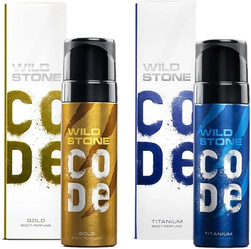 مجموعه عطر بدن مردانه وایلد استون کد گلد و تیتانیوم، بسته 2 عددی (هر کدام 120 میلی لیتر) مجموعه عطر بدن مردانه وایلد استون کد گلد و تیتانیوم، بسته 2 عددی (هر کدام 120 میلی لیتر)