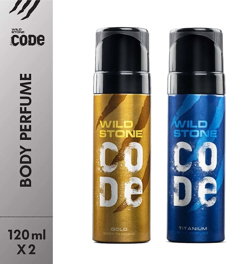 مجموعه عطر بدن مردانه وایلد استون کد گلد و تیتانیوم، بسته 2 عددی (هر کدام 120 میلی لیتر) مجموعه عطر بدن مردانه وایلد استون کد گلد و تیتانیوم، بسته 2 عددی (هر کدام 120 میلی لیتر)