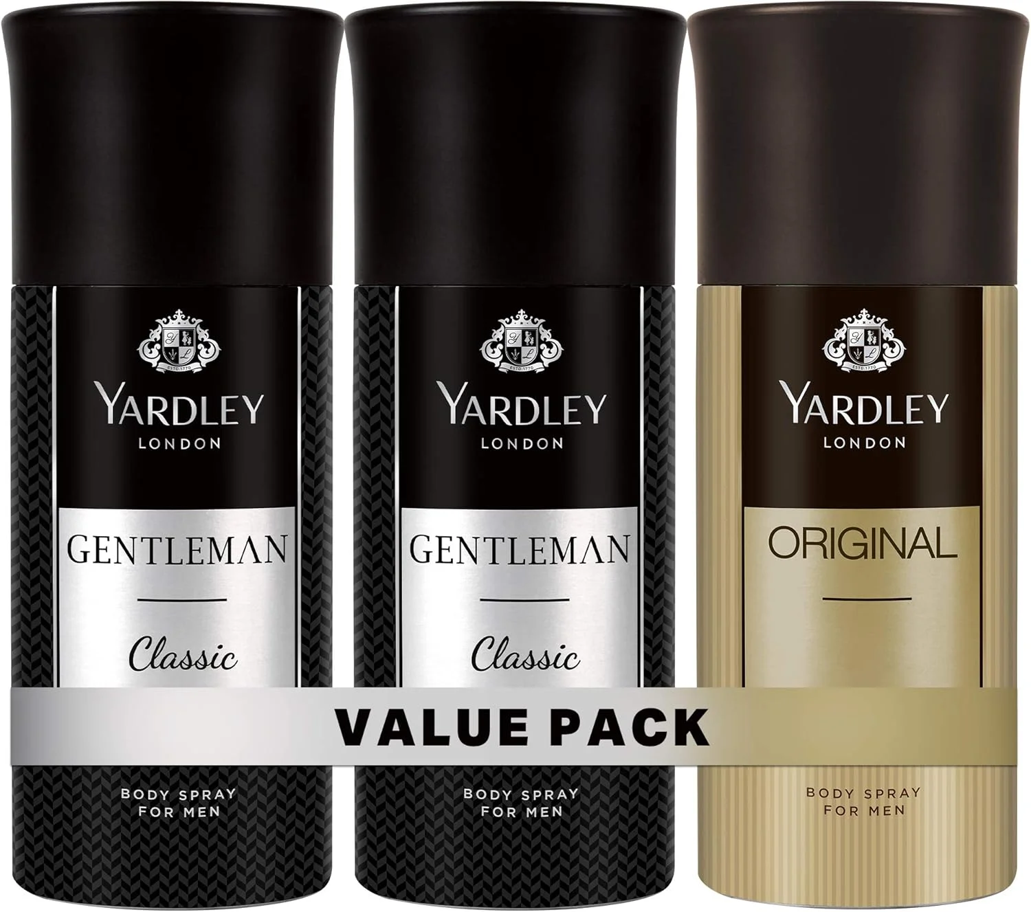 اسپری بدن مردانه یاردلی لندن، رایحه مردانه مدرن، طراوت تمام روز، بسته اقتصادی 150 میلی لیتر x 3 (جنتلمن کلاسیک، اورجینال) اسپری بدن مردانه یاردلی لندن، رایحه مردانه مدرن، طراوت تمام روز، بسته اقتصادی 150 میلی لیتر x 3 (جنتلمن کلاسیک، اورجینال)