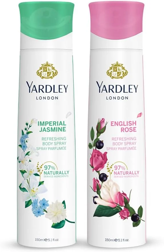 اسپری بدن دوقلو یاردلی لندن - 150 میلی لیتر، رز انگلیسی + یاس امپریال اسپری بدن دوقلو یاردلی لندن - 150 میلی لیتر، رز انگلیسی + یاس امپریال