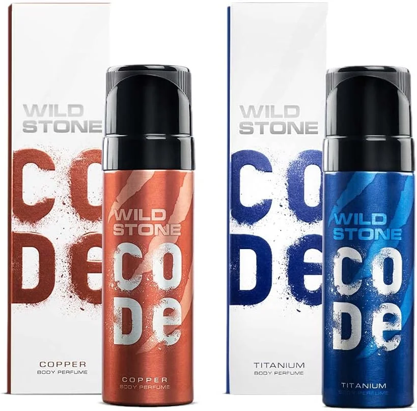 اسپری بدن مردانه بدون گاز و ماندگار وایلد استون کد، مسی و تیتانیوم، بسته 2 عددی (150 میلی لیتر) اسپری بدن مردانه بدون گاز و ماندگار وایلد استون کد، مسی و تیتانیوم، بسته 2 عددی (150 میلی لیتر)