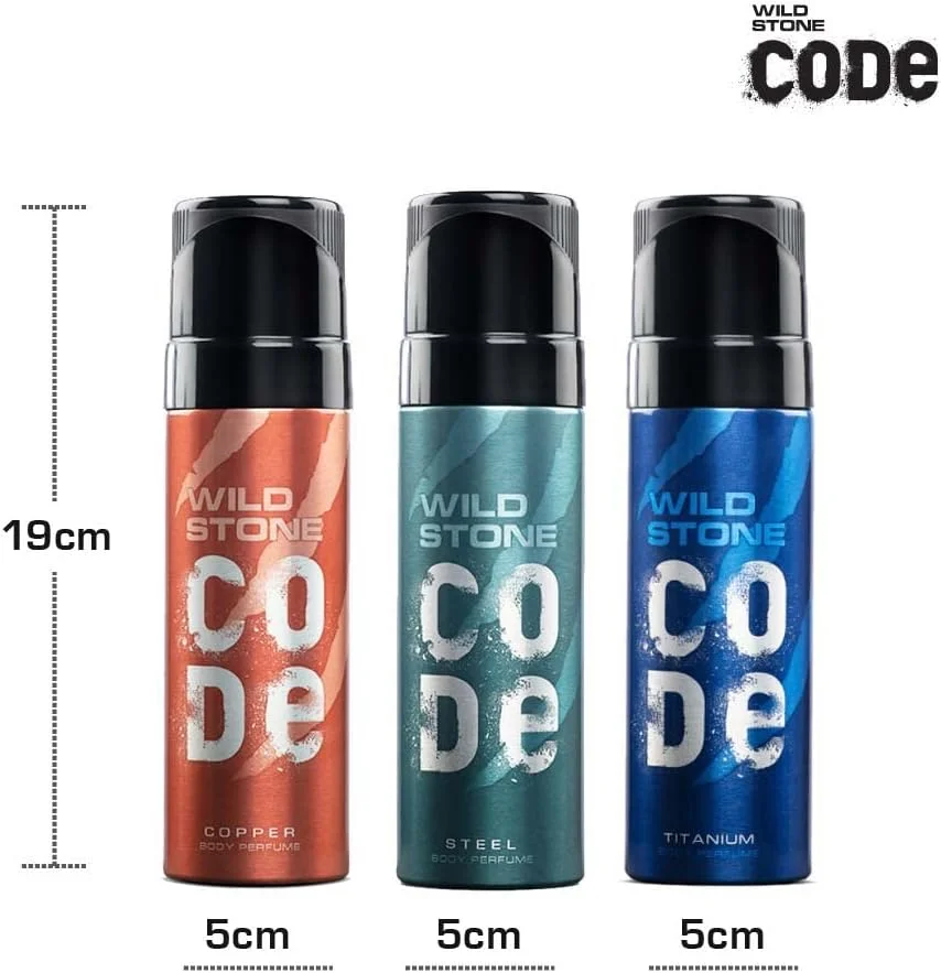 اسپری خوشبو کننده بدن مردانه وود استون کد، استیل، مس و تیتانیوم، بسته 3 عددی (150 میلی لیتر) اسپری خوشبو کننده بدن مردانه وود استون کد، استیل، مس و تیتانیوم، بسته 3 عددی (150 میلی لیتر)