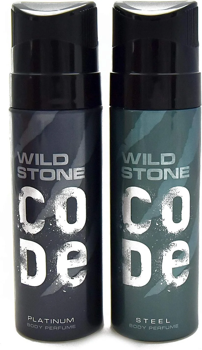 مجموعه اسپری بدن مردانه وایلد استون کد پلاتینیوم و استیل، 120 میلی لیتر (بسته 2 عددی)