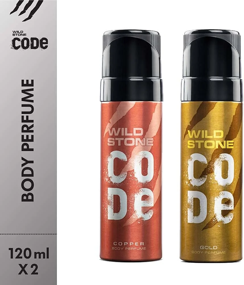 مجموعه عطر بدن مردانه وایلد استون کد، مسی و طلایی، بسته 2 عددی (هر کدام 120 میلی لیتر) مجموعه عطر بدن مردانه وایلد استون کد، مسی و طلایی، بسته 2 عددی (هر کدام 120 میلی لیتر)