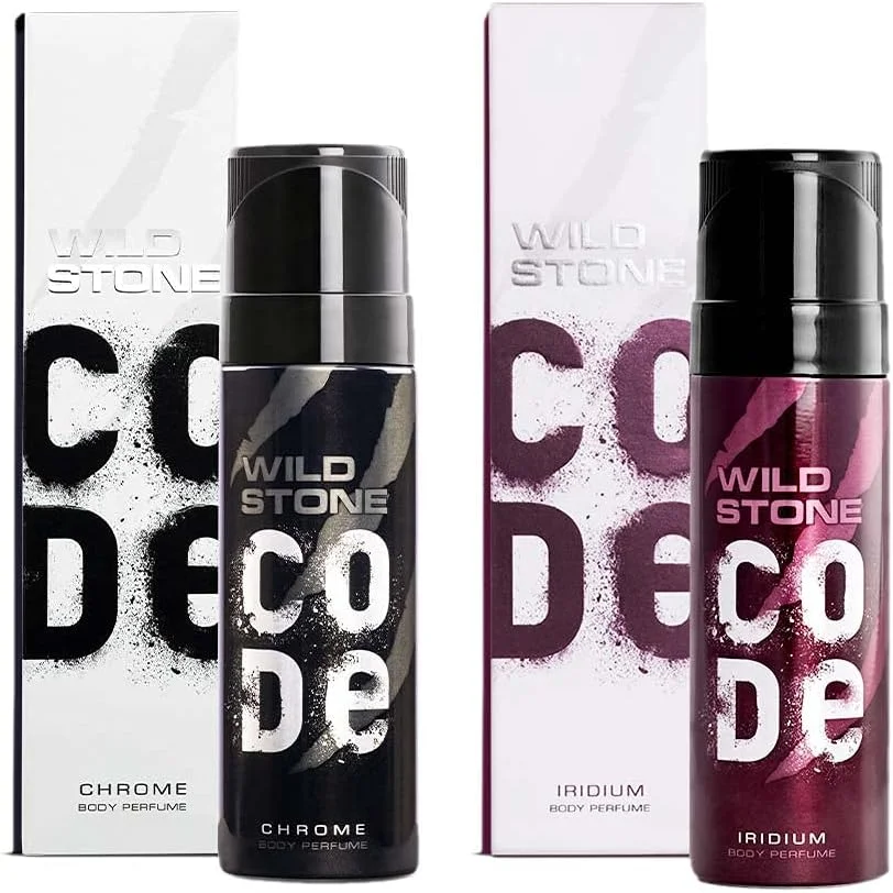 مجموعه دو عددی عطر بدن مردانه وایلد استون کد کروم و ایریدیوم (هر کدام 120 میلی لیتر) مجموعه دو عددی عطر بدن مردانه وایلد استون کد کروم و ایریدیوم (هر کدام 120 میلی لیتر)