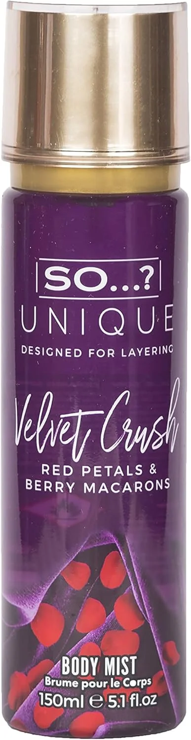 اسپری خوشبو کننده بدن زنانه So…? Unique Velvet Crush، 150 میلی لیتر