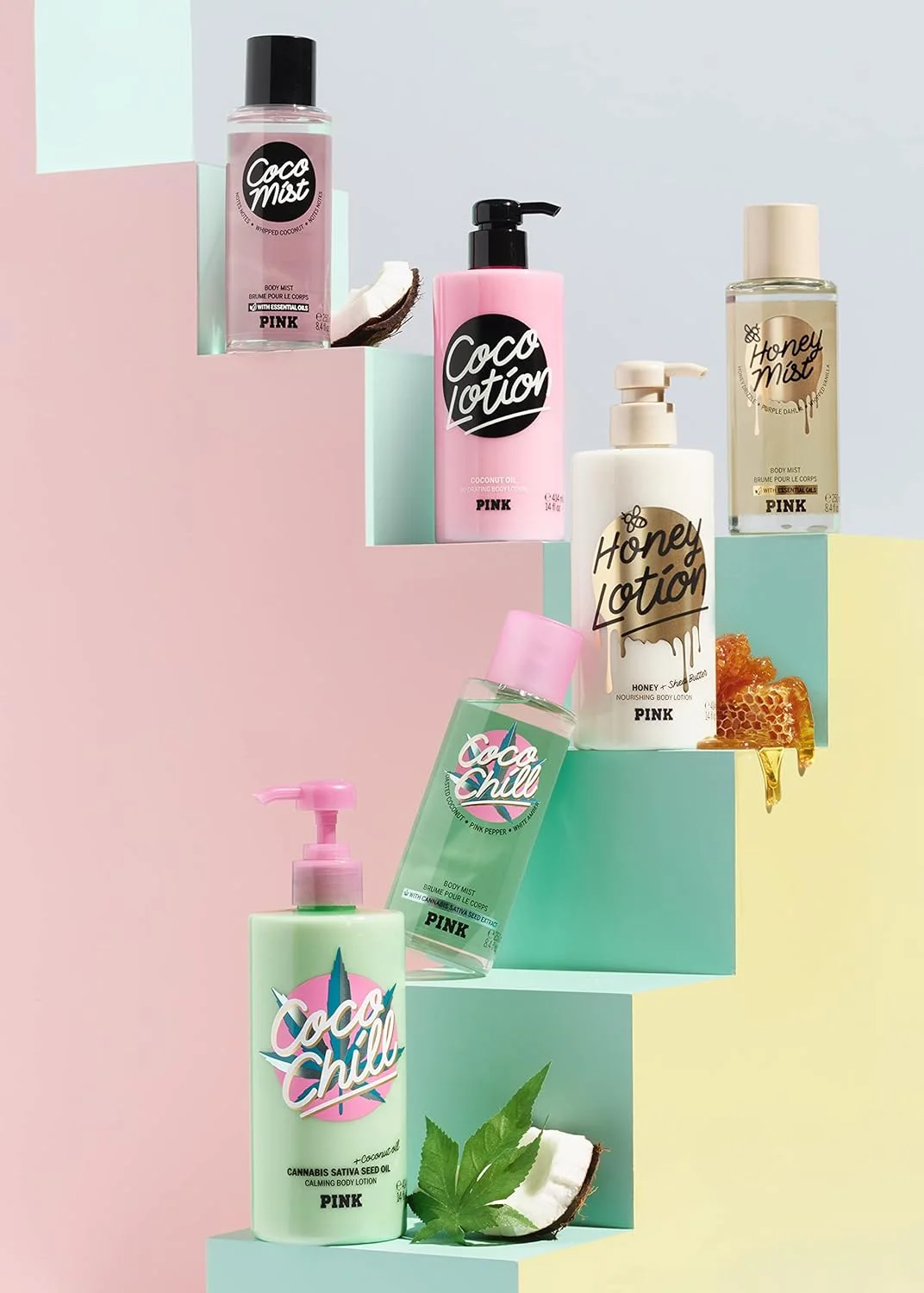 بادی میست عسلی پینک ویکتوریا سکرت با روغن های اساسی