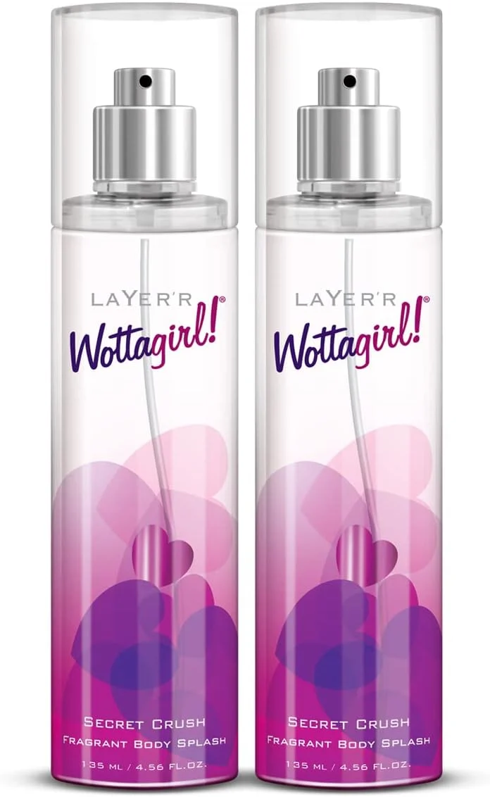 اسپری خوشبو کننده بدن زنانه لایر واتا گرل مدل Secret Crush، ۱۳۵ میلی لیتر (بسته ۲ عددی)