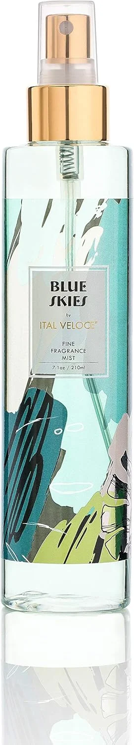 اسپری خوشبو کننده بدن زنانه ایتال ولوچه مدل Blue Skies، حجم 210 میلی لیتر