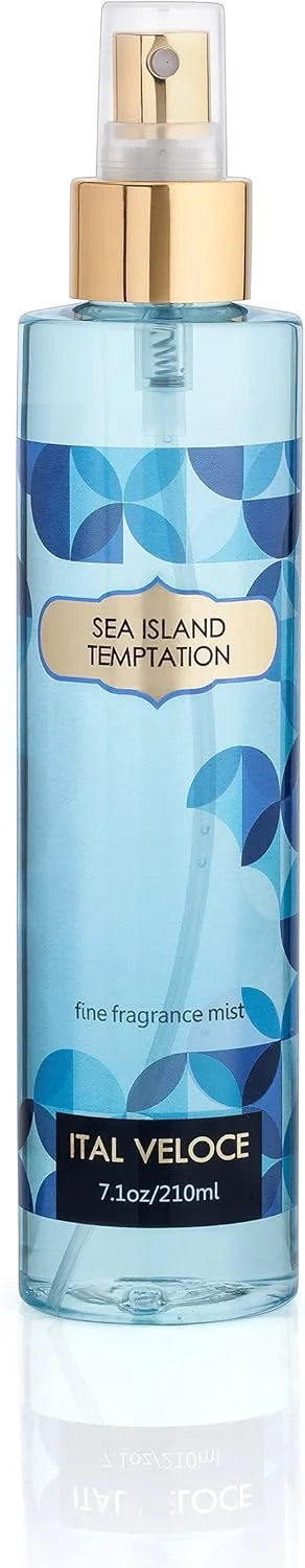 اسپری بدن ایتال ولوچه Sea Island Temptation - رایحه ای با طراوت برای بانوان، 210 میلی لیتر