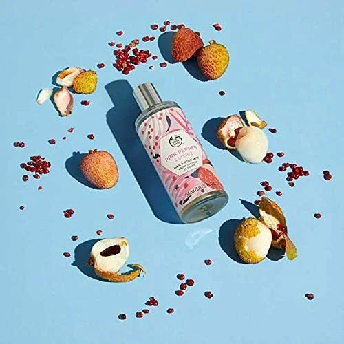 اسپری مو و بدن فلفل صورتی و سرخالو بادی شاپ 150 میلی لیتر