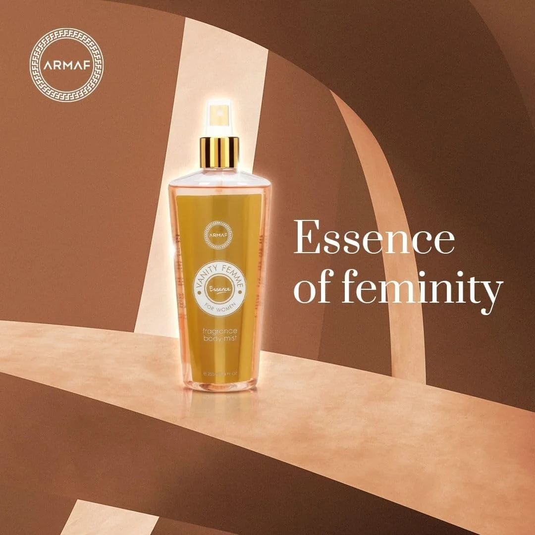 اسپری بدن زنانه آرماف مدل Vanity Femme Fragrance، رایحه گلی، 250 میلی لیتر