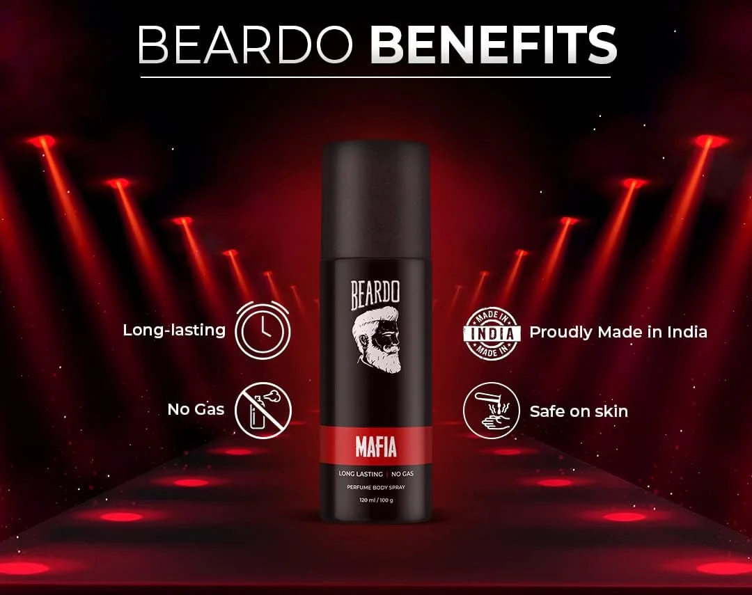 اسپری بدن مردانه بیردو مافیا، ماندگاری طولانی، بدون گاز، رایحه شرقی و چوبی، 120 میلی لیتر (2 عدد)، هدیه برای مردان اسپری بدن مردانه بیردو مافیا، ماندگاری طولانی، بدون گاز، رایحه شرقی و چوبی، 120 میلی لیتر (2 عدد)، هدیه برای مردان