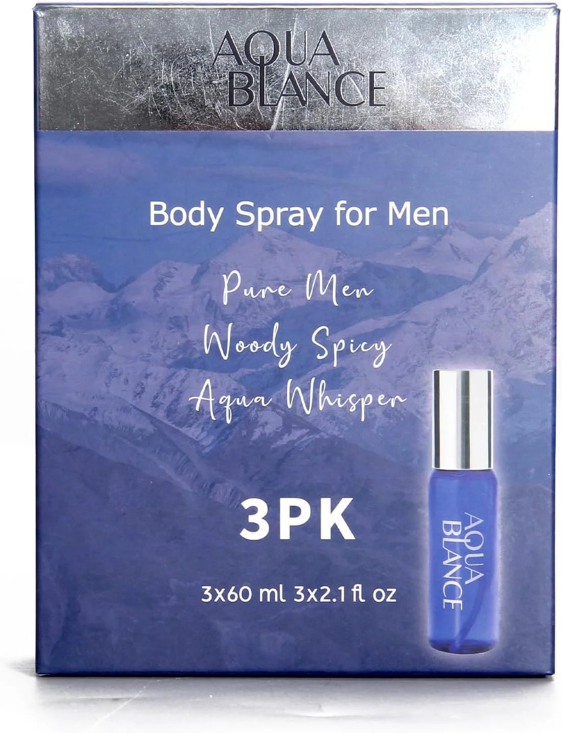 اسپری بدن مردانه، 60 میلی لیتر، مجموعه 3 عددی سایز مسافرتی