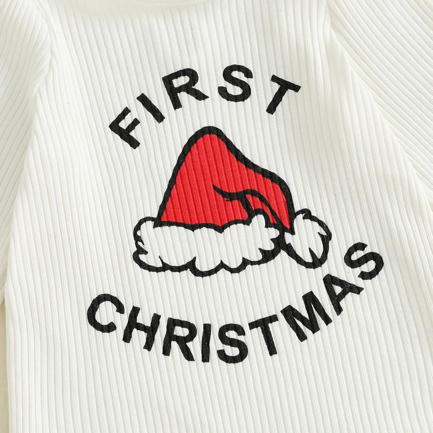 لباس نوزادی دخترانه، رامپر آستین بلند + شلوار دمپا گشاد کمر کشی + هدبند، ست لباس اولین کریسمس نوزاد دختر لباس نوزادی دخترانه، رامپر آستین بلند + شلوار دمپا گشاد کمر کشی + هدبند، ست لباس اولین کریسمس نوزاد دختر