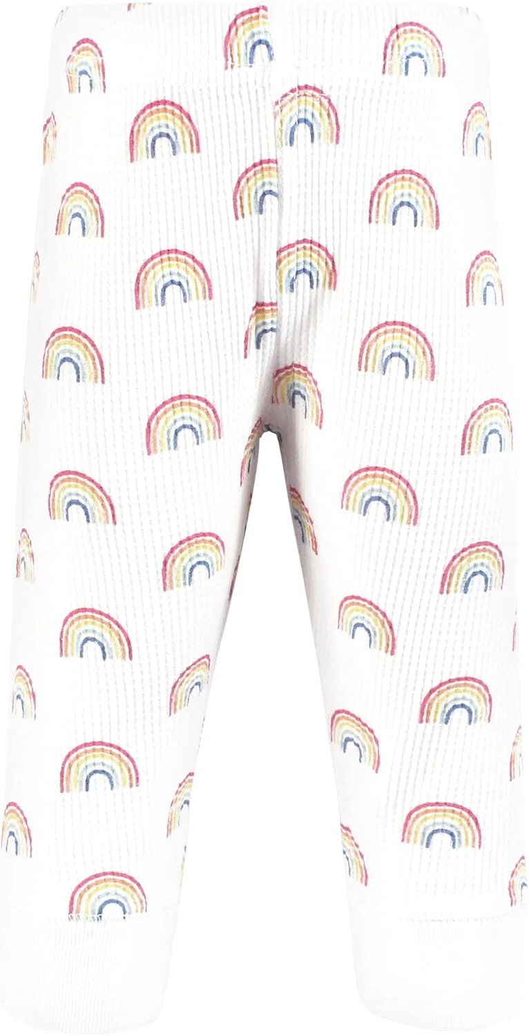 ست 4 عددی شلوار نخی گرم هادسون بیبی، طرح رنگین کمان خلاق، سایز 12-18 ماه