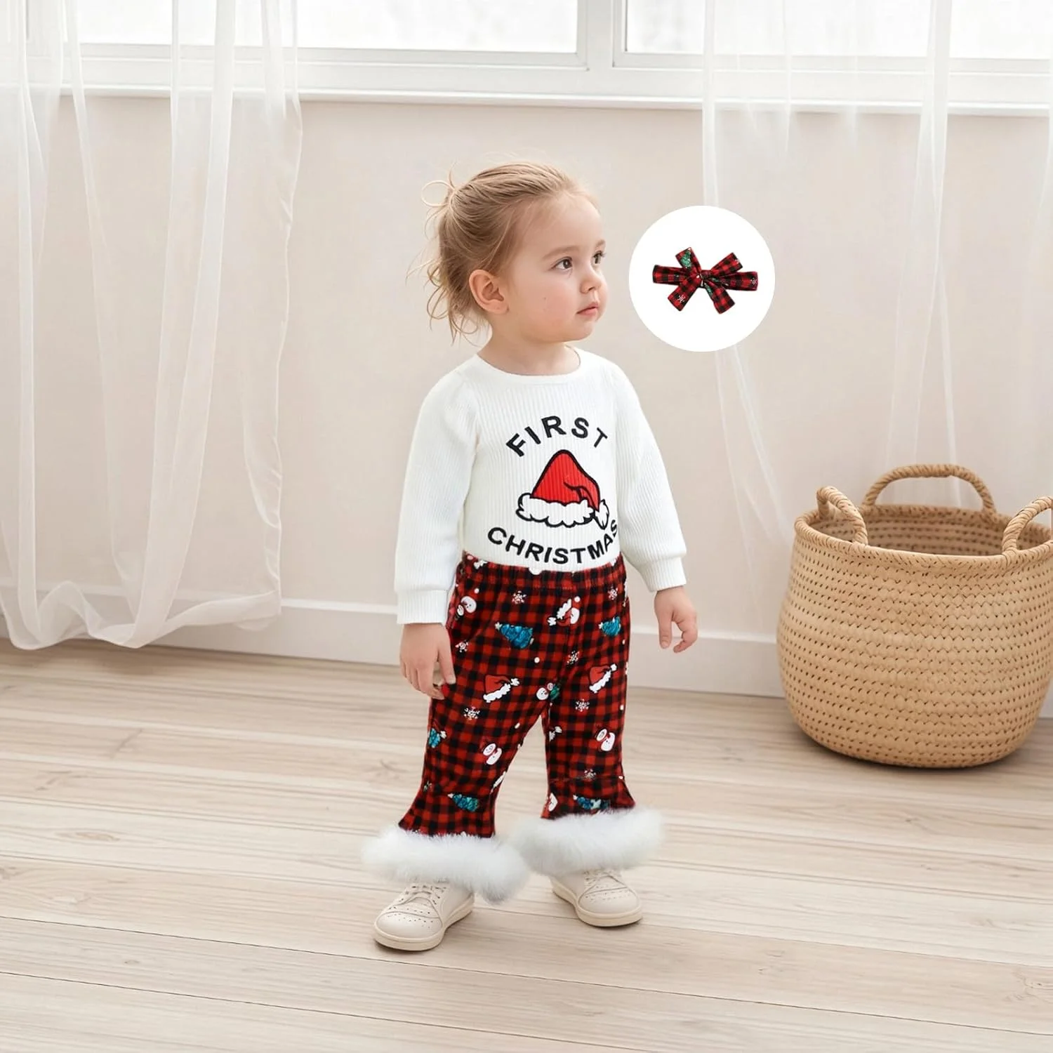 لباس روز سنت پاتریک نوزادی دخترانه، رامپر بافتنی دنده ای، ست شلوار دمپا گشاد، لباس شبدر لباس روز سنت پاتریک نوزادی دخترانه، رامپر بافتنی دنده ای، ست شلوار دمپا گشاد، لباس شبدر