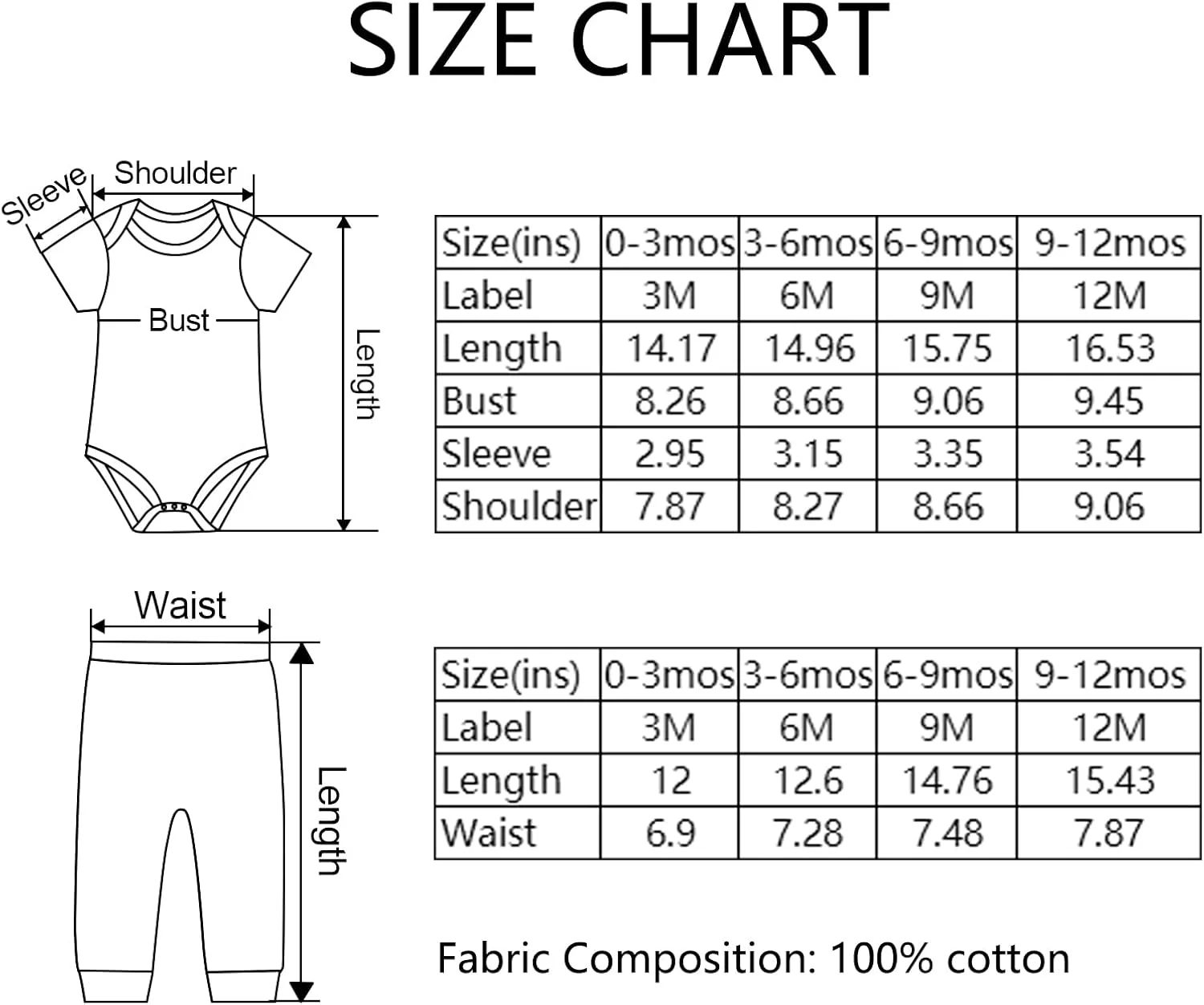 ست لباس نوزادی شامل بادی و شلوار، 10 تکه، پنبه نرم، مناسب برای نوزاد پسر و دختر