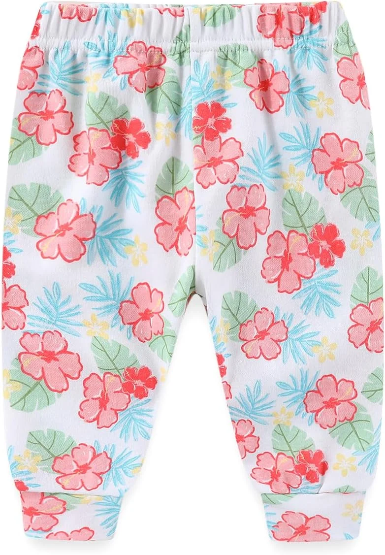 لباس نوزادی دخترانه، رامپر آستین بلند، بادی، شلوار بافتنی کبریتی پنبه ای و کلاه