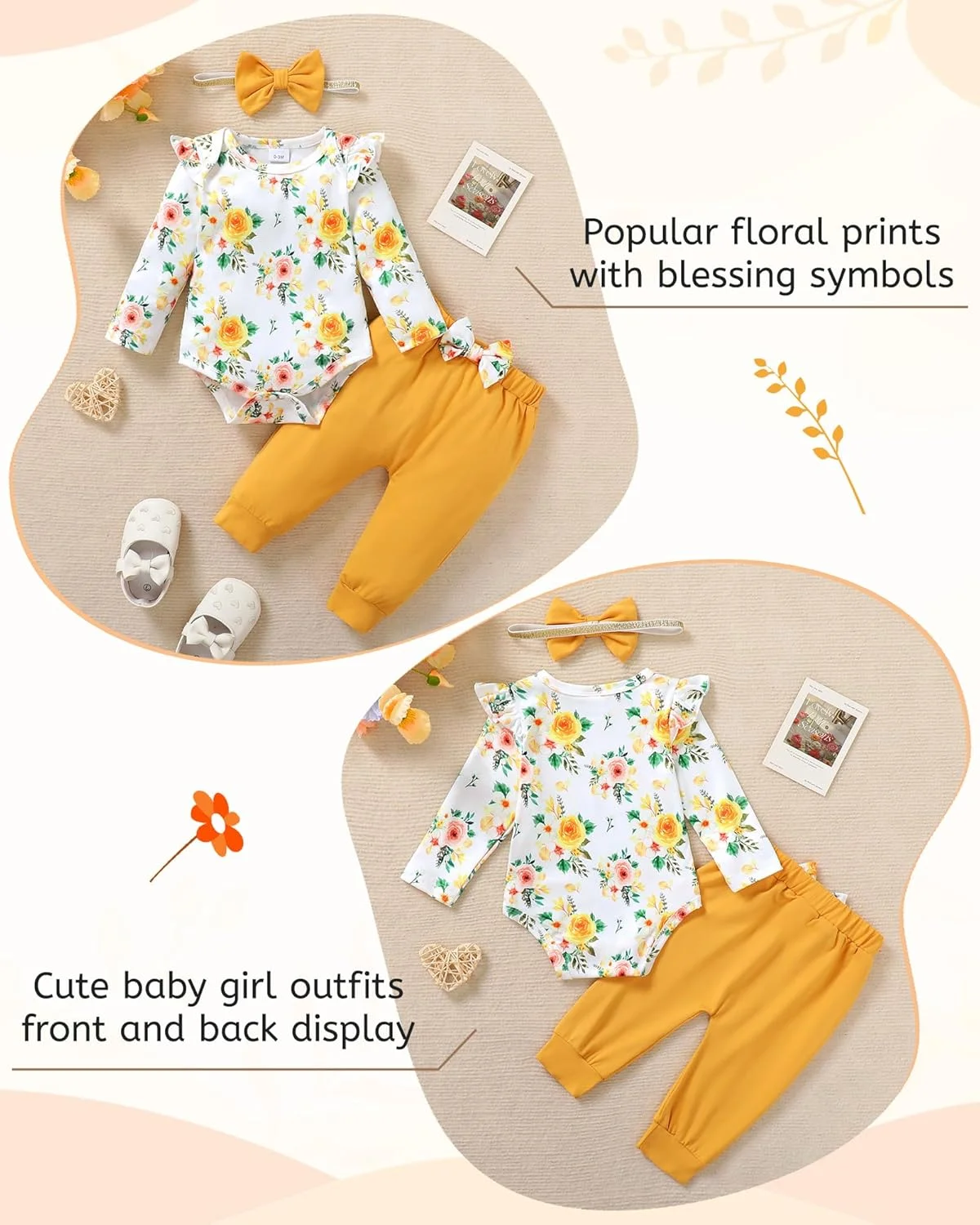 لباس نوزادی دخترانه YALLET مدل Tjy1320