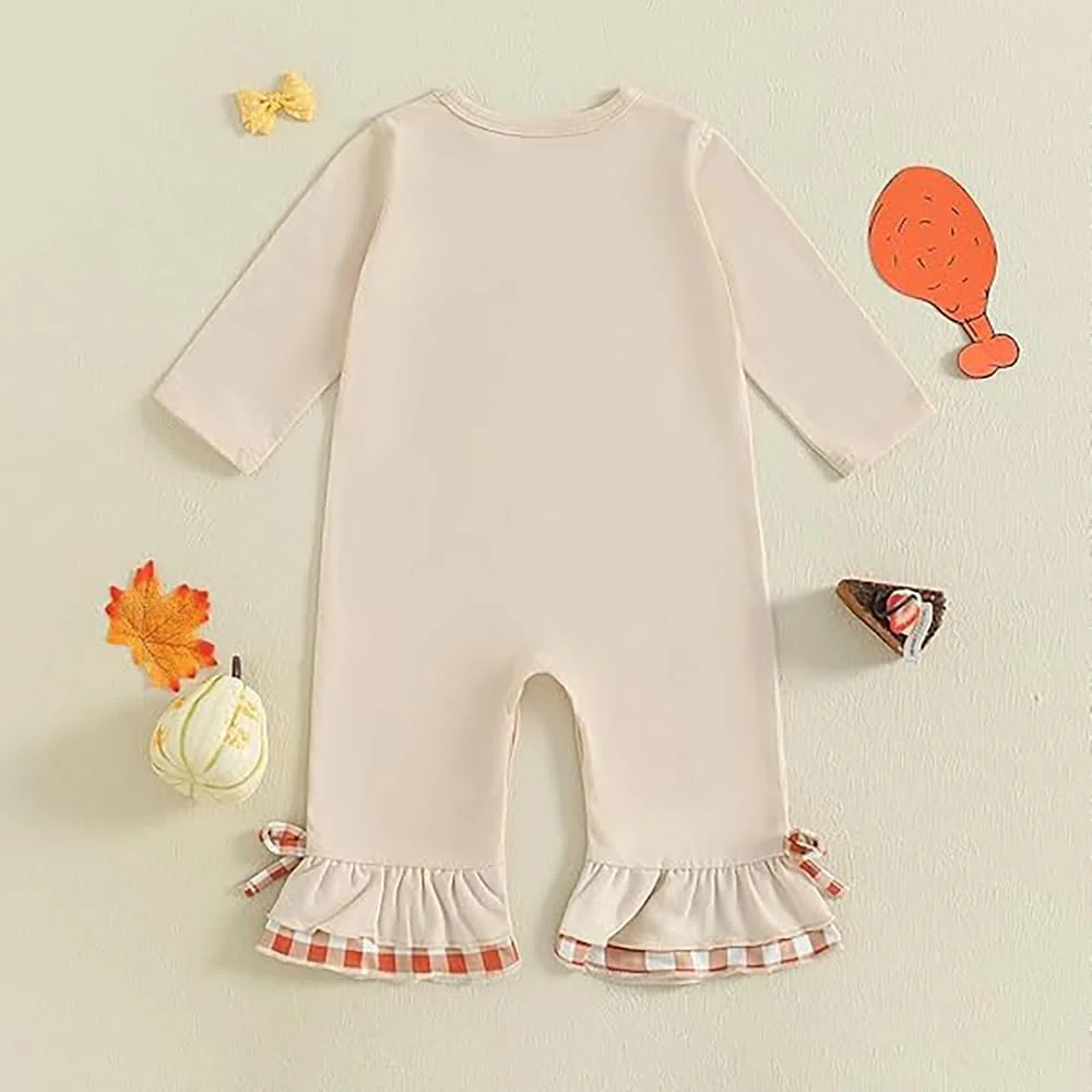 ست لباس نوزادی دخترانه، رامپر آستین بلند و شلوار زنگوله ای، مناسب فصل پاییز، 0 تا 18 ماه
