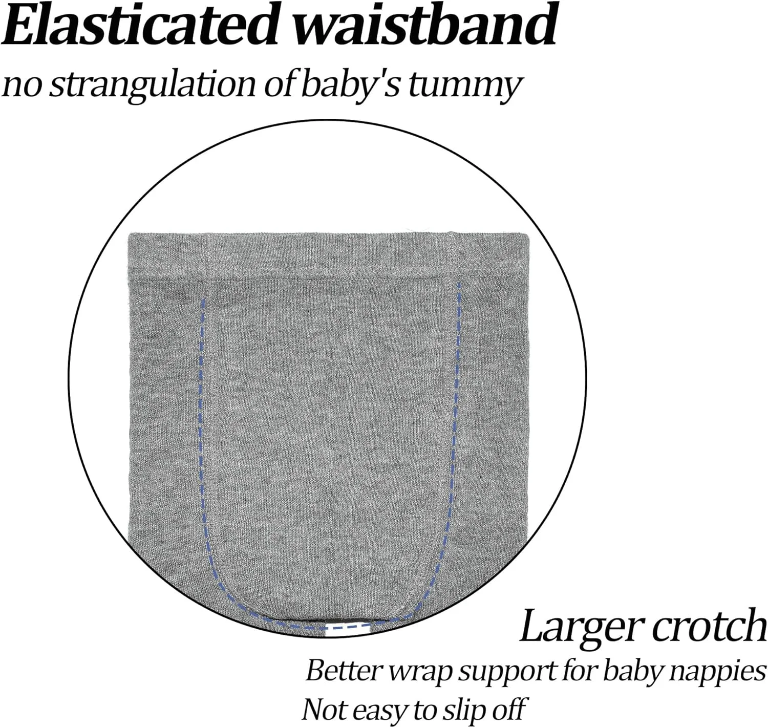 جوراب شلواری دخترانه بچه گانه، 3 عددی، نخی، بدون درز، ضخیم، 0-24 ماهگی، جوراب ساق بلند نوزادی