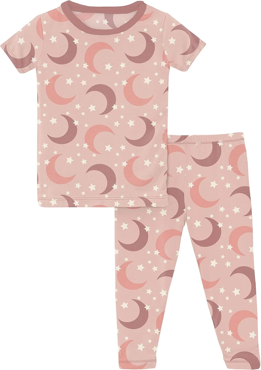 ست لباس خواب آستین کوتاه و شلوار بلند مناسب نوزاد و کودک